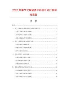 2026年蒸氣式除皺燙平機(jī)項(xiàng)目可行性研究報(bào)告