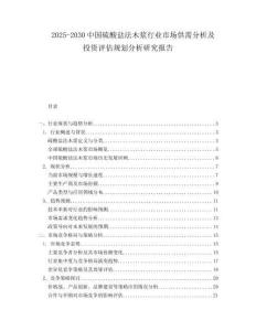 2025-2030中國(guó)硫酸鹽法木漿行業(yè)市場(chǎng)供需分析及投資評(píng)估規(guī)劃分析研究報(bào)告