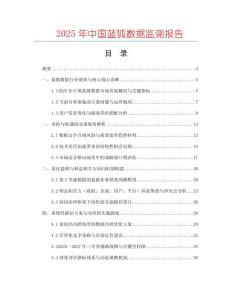 2025年中國(guó)藍(lán)狐數(shù)據(jù)監(jiān)測(cè)報(bào)告