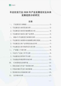 羊皮批發(fā)行業(yè)2026年產(chǎn)業(yè)發(fā)展現(xiàn)狀及未來發(fā)展趨勢分析研究