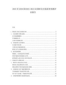 2025至2030國內(nèi)挖土機行業(yè)調(diào)研及市場前景預(yù)測評估報告