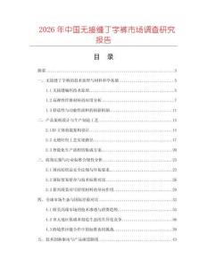 2026年中國無接縫丁字褲市場調查研究報告