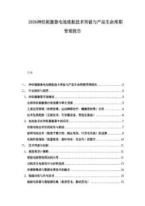 2026神經(jīng)刺激器電池續(xù)航技術(shù)突破與產(chǎn)品生命周期管理報(bào)告