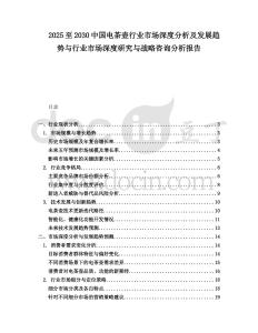2025至2030中國電茶壺行業市場深度分析及發展趨勢與行業市場深度研究與戰略咨詢分析報告