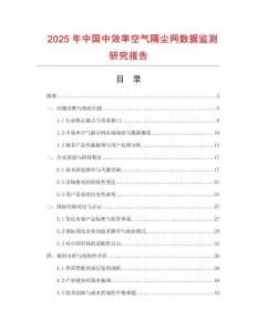 2025年中国中效率空气隔尘网数据监测研究报告