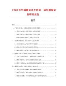 2026年中國蓄電池充放電一體機數據監測研究報告