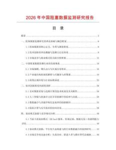 2026年中國(guó)阻塞數(shù)據(jù)監(jiān)測(cè)研究報(bào)告