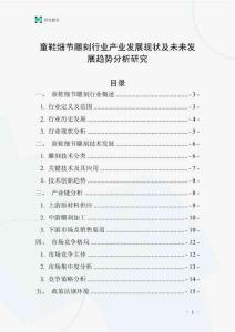 童鞋細節(jié)雕刻行業(yè)產業(yè)發(fā)展現(xiàn)狀及未來發(fā)展趨勢分析研究