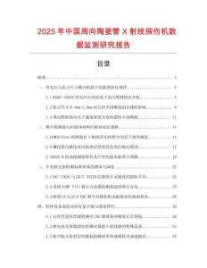 2025年中國周向陶瓷管X射線探傷機數據監測研究報告