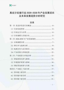 真皮沙發(fā)套行業(yè)2026-2030年產(chǎn)業(yè)發(fā)展現(xiàn)狀及未來發(fā)展趨勢分析研究