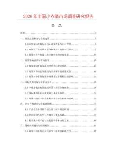 2026年中國小衣箱市場調查研究報告