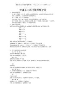 富士达(华升)电梯维修故障码