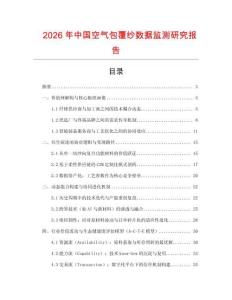 2026年中國空氣包覆紗數據監測研究報告