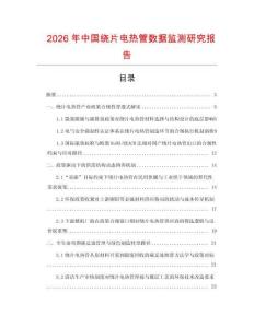 2026年中国绕片电热管数据监测研究报告