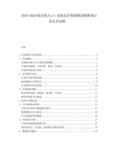 2025-2030航空航天utc系統(tǒng)運(yùn)行頻譜測(cè)試數(shù)據(jù)統(tǒng)計(jì)及安全運(yùn)維