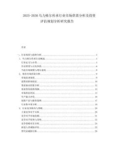 2025-2030烏力格爾傳承行業(yè)市場(chǎng)供需分析及投資評(píng)估規(guī)劃分析研究報(bào)告