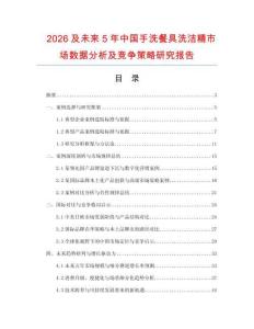 2026及未來5年中國手洗餐具洗潔精市場數(shù)據(jù)分析及競爭策略研究報告