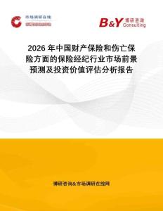 2026年中國財產(chǎn)保險和傷亡保險方面的保險經(jīng)紀(jì)行業(yè)市場前景預(yù)測及投資價值評估分析報告