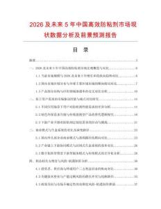 2026及未來5年中國高效防粘劑市場現狀數據分析及前景預測報告