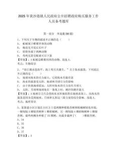 2025年黃沙港鎮(zhèn)人民政府公開招聘政府購買服務(wù)工作人員備考題庫及一套參考答案詳解