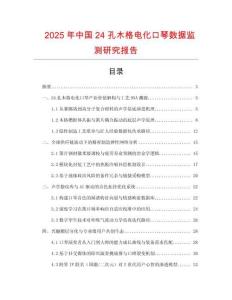 2025年中國24孔木格電化口琴數據監測研究報告