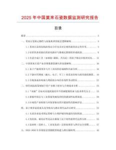 2025年中國莫來石瓷數據監測研究報告