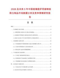 2026及未來5年中國玻璃窯爐用熔鑄鋯剛玉制品市場數(shù)據分析及競爭策略研究報告