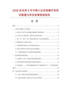 2026及未来5年中国小沙后视镜市场现状数据分析及前景预测报告