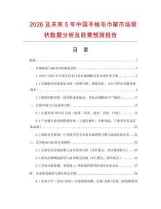 2026及未來5年中國手繪毛巾架市場現狀數據分析及前景預測報告