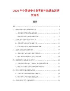 2026年中國鎳帶沖剔零部件數據監測研究報告