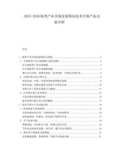2025-2030鞋類產(chǎn)品市場發(fā)展情況技術(shù)升級產(chǎn)品功能分析
