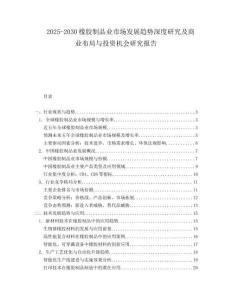2025-2030橡膠制品業(yè)市場(chǎng)發(fā)展趨勢(shì)深度研究及商業(yè)布局與投資機(jī)會(huì)研究報(bào)告