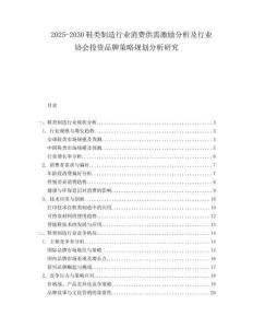 2025-2030鞋類制造行業(yè)消費(fèi)供需激勵(lì)分析及行業(yè)協(xié)會(huì)投資品牌策略規(guī)劃分析研究