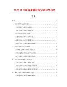 2026年中國球僮帽數據監測研究報告