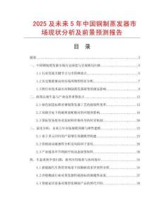 2025及未來5年中國銅制蒸發(fā)器市場現(xiàn)狀分析及前景預測報告