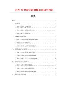 2025年中國澆咀數據監測研究報告