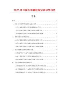 2025年中國手鉤帽數(shù)據(jù)監(jiān)測研究報告