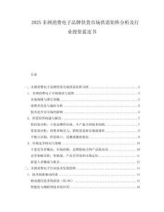 2025非洲消費電子品牌供貨市場供需矩陣分析及行業投資藍皮書