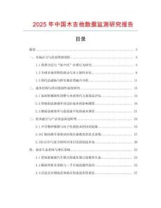 2025年中國木吉他數據監測研究報告