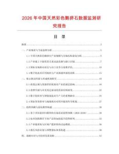 2026年中國天然彩色鵝卵石數據監測研究報告