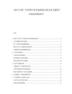 2025中國廣告營銷行業市場現狀分析及社交媒體廣告投放策略研究