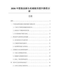 2026中國(guó)食品膨化機(jī)械能效提升路徑分析