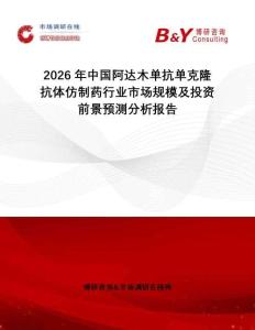 2026年中國(guó)阿達(dá)木單抗單克隆抗體仿制藥行業(yè)市場(chǎng)規(guī)模及投資前景預(yù)測(cè)分析報(bào)告