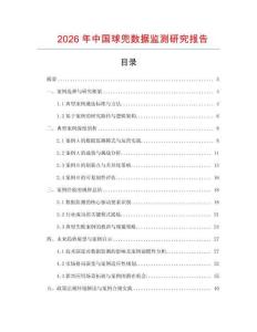 2026年中國球兜數據監(jiān)測研究報告