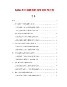 2026年中國(guó)矮靴數(shù)據(jù)監(jiān)測(cè)研究報(bào)告