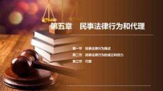 民法　(第十版)   課件第5、6章　民事法律行為和代理； 　民事責(zé)任、訴訟時(shí)效和期限