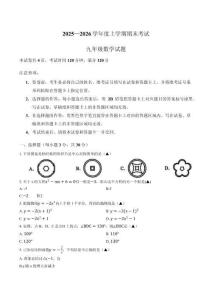 湖北省荊州監利市2025-2026學年上學期期末九年級數學試卷（含答案）