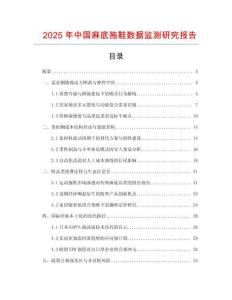 2025年中國麻底拖鞋數(shù)據(jù)監(jiān)測研究報告