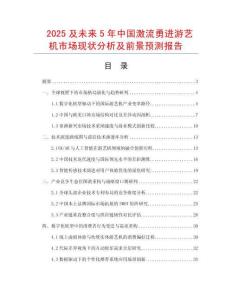 2025及未來5年中國激流勇進游藝機市場現(xiàn)狀分析及前景預(yù)測報告