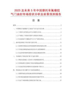 2025及未來5年中國摩托車氟橡膠氣門油封市場現狀分析及前景預測報告